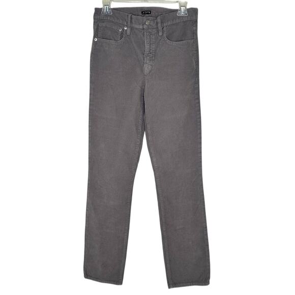 J.CREW Pants - J.CREW Women’s Favorite Fit Straight Leg Corduroy Gray Jeans Size 27 Tall